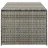 Patio Storage Box Poly Rattan 70.9"x35.4"x29.5" Gray