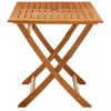 Folding Patio Table 47.2"x27.6"x29.5" Solid Eucalyptus Wood