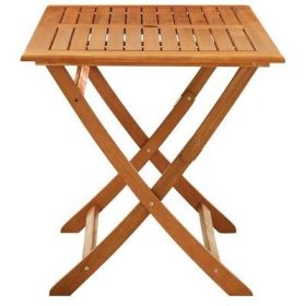 Folding Patio Table 47.2"x27.6"x29.5" Solid Eucalyptus Wood