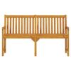 Patio Bench 59.1" Solid Acacia Wood