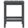 Patio Table Anthracite 15"x15"x18.1"