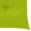Dining Chairs 6 pcs with Bright Green Cushions Solid Teak Wood