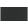 Patio Dining Table Black 63"x31.5"x29.1" Steel and Tempered Glass