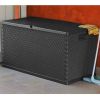 Patio Storage Box Anthracite 47.2"x22"x24.8" PP Rattan