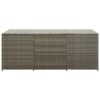 Patio Storage Box Poly Rattan 70.9"x35.4"x29.5" Gray