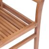 Dining Chairs 6 pcs with Bright Green Cushions Solid Teak Wood