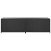 Patio Storage Box Poly Rattan 78.7"x19.6"x23.6" Black
