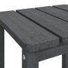 Patio Table Anthracite 15"x15"x18.1"