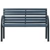 Patio Bench 47.2" Gray Wood