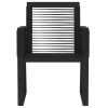 9 Piece Patio Dining Set Black