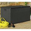 Patio Storage Box Anthracite 47.2"x22"x24.8" PP Rattan