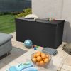 Patio Storage Box Anthracite 47.2"x22"x24.8" PP Rattan