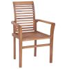 Dining Chairs 6 pcs with Bright Green Cushions Solid Teak Wood