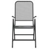 Folding Patio Chairs 2 pcs Expanded Metal Mesh Anthracite
