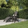 Patio Table Anthracite 15"x15"x18.1"
