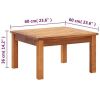 Patio Coffee Table 23.6"x23.6"x14.2" Solid Acacia Patio Coffee Table 23.6"x23.6"x14.2" Solid Acacia Wood