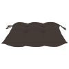 Patio Chairs with Taupe Cushions 4 pcs Solid Teak Wood