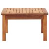 Patio Coffee Table 23.6"x23.6"x14.2" Solid Acacia Patio Coffee Table 23.6"x23.6"x14.2" Solid Acacia Wood