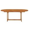 Patio Table 78.7"x39.4"x29.5" Solid Wood Eucalyptus