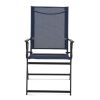 Greyson Square Set of 2 Outdoor Patio Steel Sling Folding Chair
