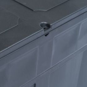Patio Storage Box 84.5 gal (Color: Black)