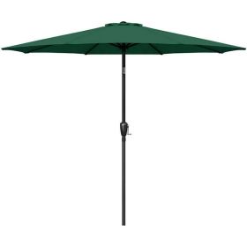 7.5ft Round Patio Umbrella - Outdoor Umbrella for Market Pool Beach (Color: Green)