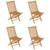5 Piece Patio Dining Set Solid Teak Wood