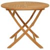 5 Piece Patio Dining Set Solid Teak Wood
