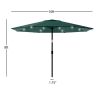 10 Foot Patio Umbrella with Solar LED Light