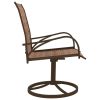 Patio Swivel Chairs 2 pcs Textilene and Steel