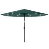 10 Foot Patio Umbrella with Solar LED Light