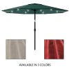 10 Foot Patio Umbrella with Solar LED Light