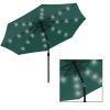 10 Foot Patio Umbrella with Solar LED Light