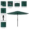 10 Foot Patio Umbrella with Solar LED Light